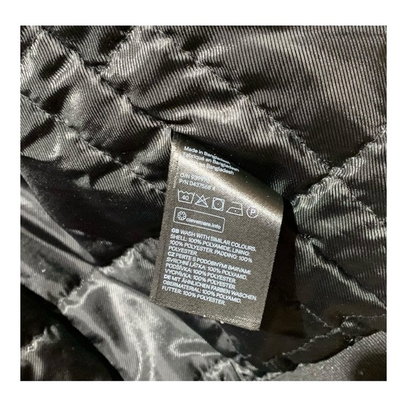 Women’s H&M Padded Bomber Jacket Gold & Black Size XS - Picture 7 of 8